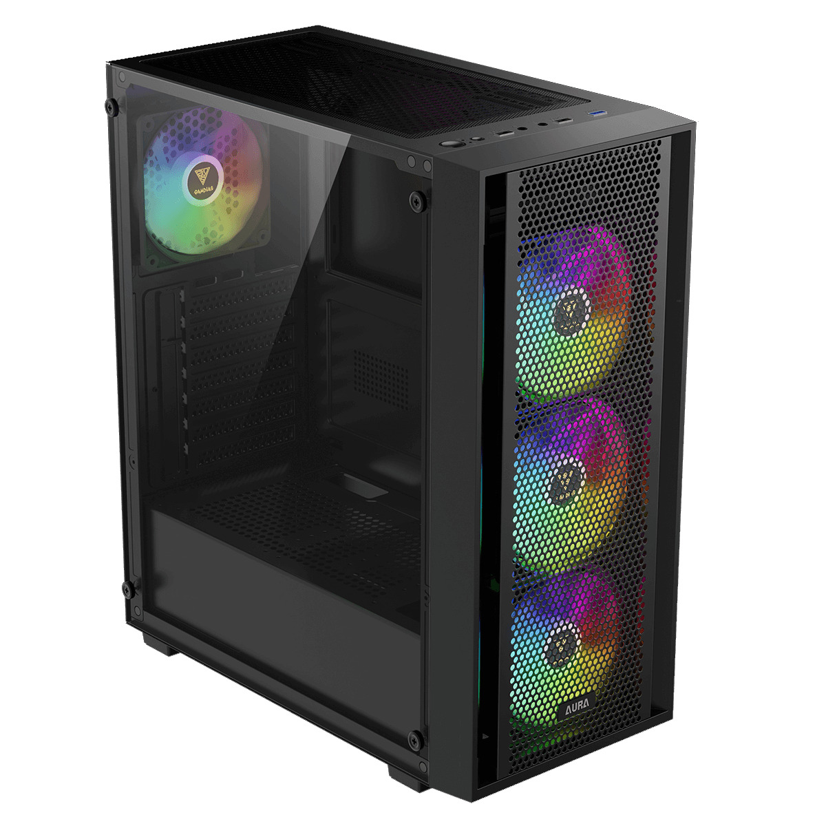 CASE GAMDIAS AURA GC2 ELITE 4FANS ARGB BLACK